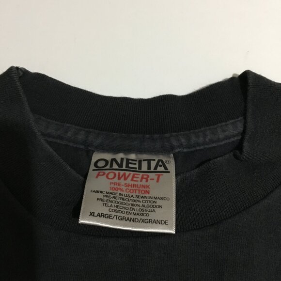 Nirvana In Utero Kurt Cobain Faded Black T-Shirt Size Large (Tag XL) Oneita - Picture 3 of 6